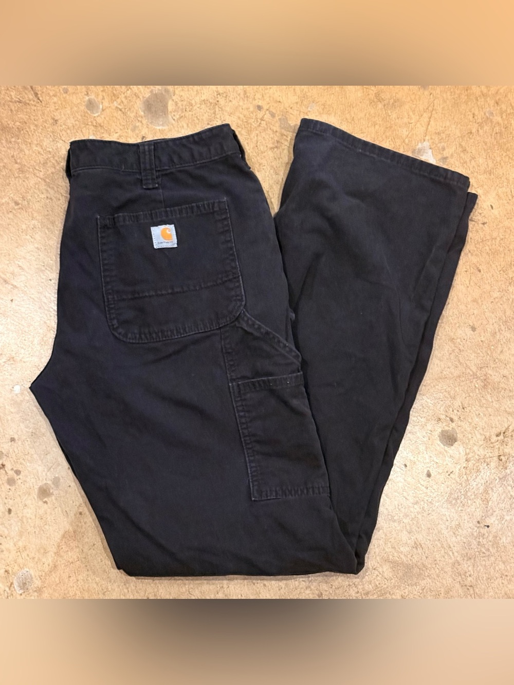 Carhartt Women's Rugged Relaxed Fit Canvas Work Pant - Black 10 tall